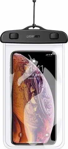 UGREEN Voděodolné pouzdro na telefon - průhledné / velikost telefonu až 6.5"