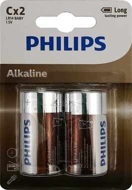 Philips baterie C Entry Alkaline - 2ks