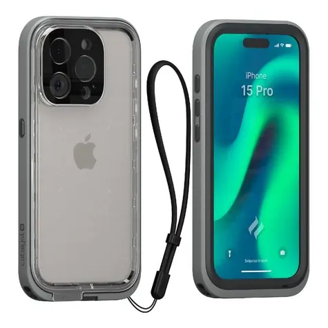 Catalyst Total Protection ochranný kryt pro Apple iPhone 15 Pro šedá 