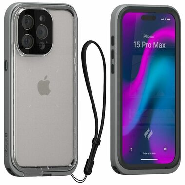 Catalyst Total Protection ochranný kryt pro Apple iPhone 15 Pro Max šedá