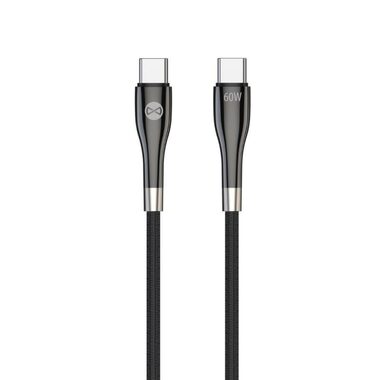 Forever Sleek Kabel USB-C (M) - USB-C (M) (60W) 1m černá 