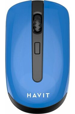 Havit HV-MS989GT modrá / Bezdrátová optická myš / 800 - 1600 DPI / 4 tlačítka / 2.4GHz