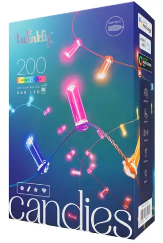 Twinkly Candies LED TWKC100RGB-G 100 ks 6 m / Chytrý světelný řetěz / RGB / Wi-Fi / Bluetooth