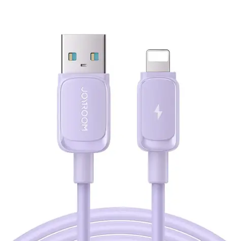 Joyroom S-AL012A14 Nabíjecí kabel USB-A (M) - Lightning (M) 2.4A 1.2m fialová