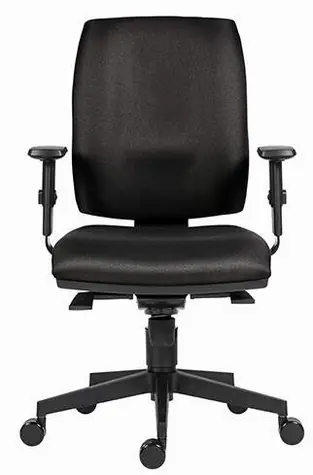Powerton Hana černá / Kancelářské ergonomické křeslo / nosnost 120 kg
