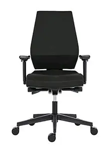 Powerton Sima černá / Kancelářské ergonomické křeslo / nosnost 130 kg 