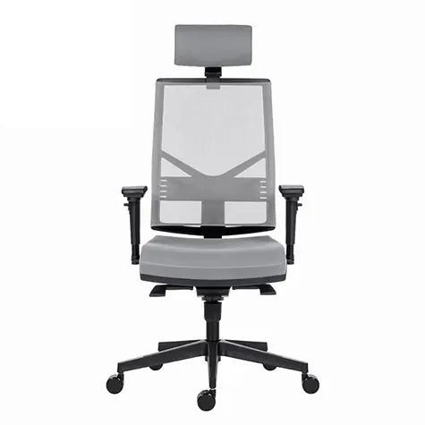 Powerton Marie šedá / Kancelářské ergonomické křeslo / nosnost 130 kg 