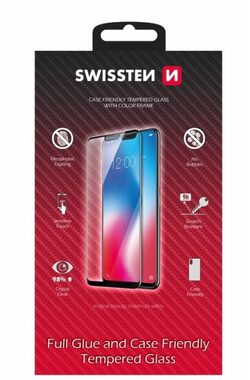 SWISSTEN FULL GLUE COLOR FRAME CASE FRIENDLY sklo pro SAMSUNG S918 GALAXY S24 ULTRA 5G černá