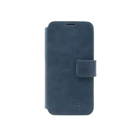 FIXED ProFit Kožené pouzdro typu kniha pro Apple iPhone 15 Pro Max modrá