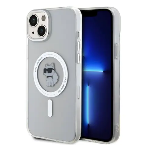 Karl Lagerfeld IML Choupette MagSafe Zadní Kryt pro Apple iPhone 15 Plus čirá
