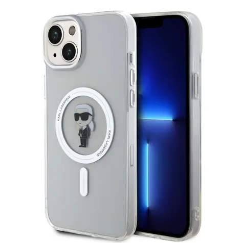 Karl Lagerfeld IML Ikonik MagSafe Zadní Kryt pro Apple iPhone 15 Plus čirá