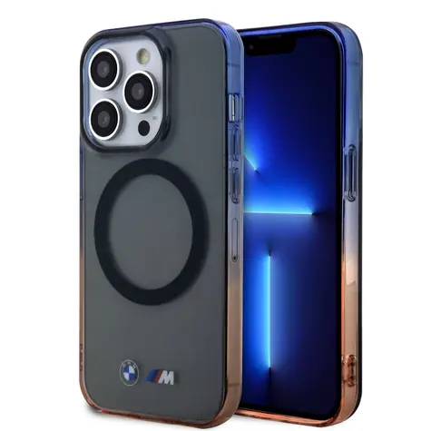 BMW "M" Collection IML Gradient Bumper MagSafe Kryt pro Apple iPhone 15 Pro Max šedá