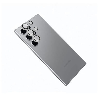 FIXED Camera Glass pro Samsung Galaxy S24 Ultra, stříbrná / Ochranná skla čoček fotoaparátů