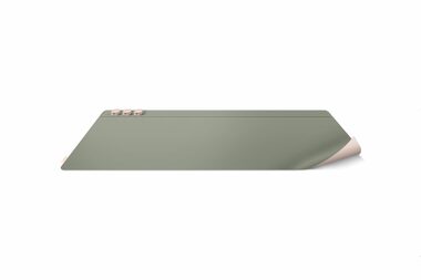 Uniq Hagen Inteligentní oboustranná podložka na stůl s magnetickými držáky na kabely zeleno-růžová / 682x350x1 mm