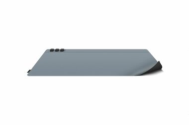 Uniq Hagen Inteligentní oboustranná podložka na stůl s magnetickými držáky na kabely černo-modrá / 682x350x1 mm