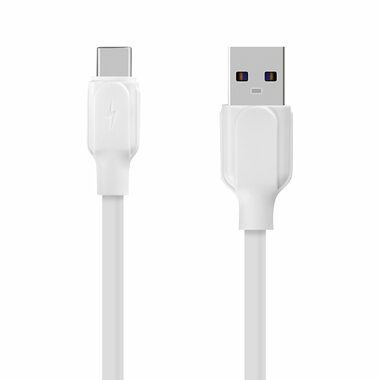 Obal:Me Simple USB-A/USB-C Kabel 1m bílá