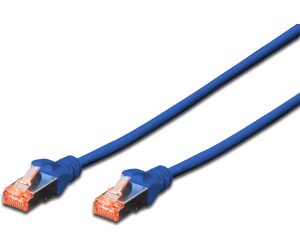 Digitus DK-1644-010-B-10 síťový kabel Cat6 S/FTP (S-STP) 1 m modrá 10 ks
