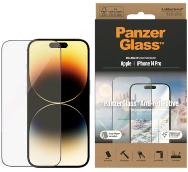 PanzerGlass UWF Anti-reflexní AB Ochranné sklo pro Apple iPhone 14 Pro / Instalační set