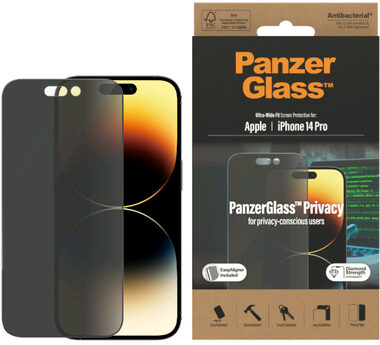 PanzerGlass UWF AB Privacy ochranné sklo pro Apple iPhone 14 Pro / Instalační set