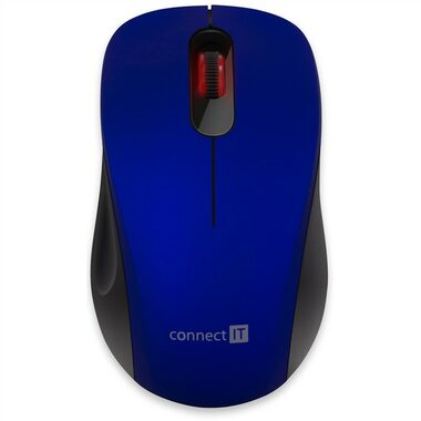 CONNECT IT CMO-2230-BL MUTE modrá / Bezdrátová myš / optická / 1200 DPI / 3 tlačítka / 2.4 GHz