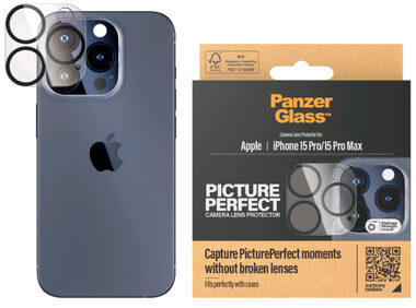 PanzerGlass PicturePerfect Ochranná skla čoček pro Apple iPhone 15 Pro/15 Pro Max
