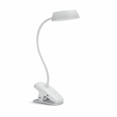 Philips Donutclip 3W bílá / LED lampička s klipem / 175LM / 4000K / IP20 / stmívatelná