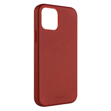 FIXED MagLeather s podporou MagSafe Kožený zadní kryt pro Apple iPhone 12/12 Pro červená