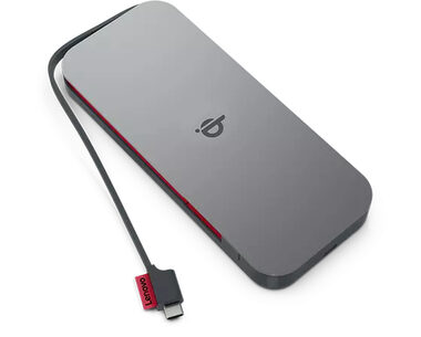 Lenovo Go Wireless Mobile Power Bank 10000 mAh šedá / 27W / 1x USB-C(F) / 1x USB-C(M)  / Qi@15W / PD3.0