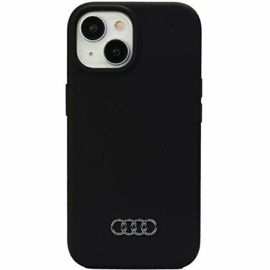Audi Silicone Zadní Kryt pro Apple iPhone 15 Plus černá