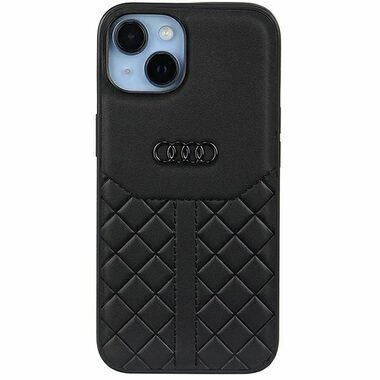 Audi Genuine Leather Zadní Kryt pro Apple iPhone 14 černá