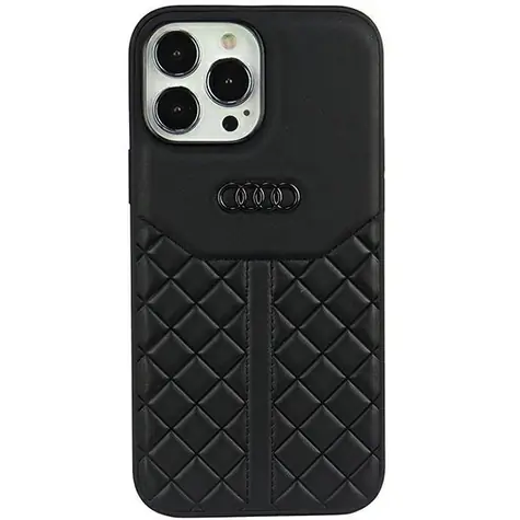 Audi Genuine Leather Zadní Kryt pro Apple iPhone 13/13 Pro černá