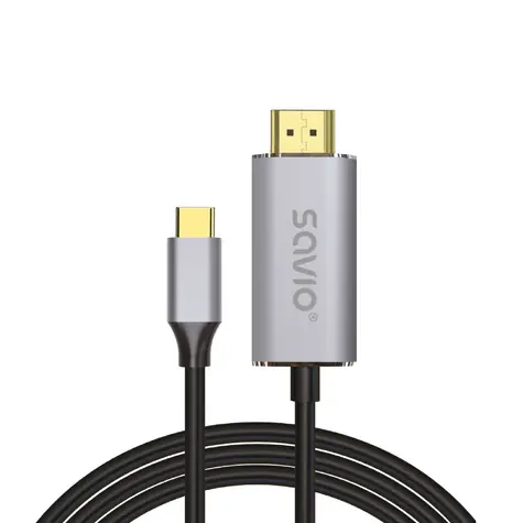 SAVIO CL-170 Kabel USB-C - HDMI 2.0B 1m