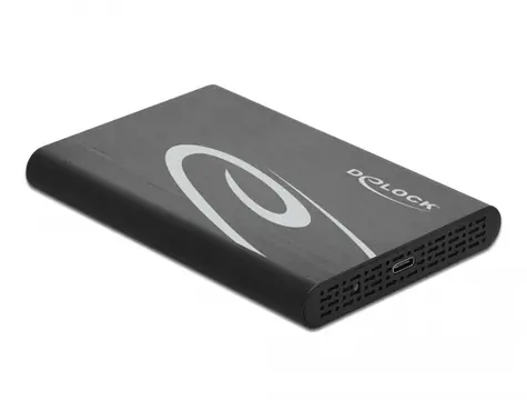 DeLock Externí pouzdro pro HDD/SSD SATA 2.5" - USB 3.1 Gen 2 černá