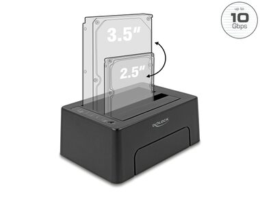 DeLock Dokovací stanice pro 2x SATA HDD/SSD černá