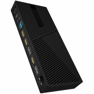 Icy Box IB-DK2246AC černá / Dokovací stanice / USB-A / USB-C / HDMI / DP / GLAN / AUX