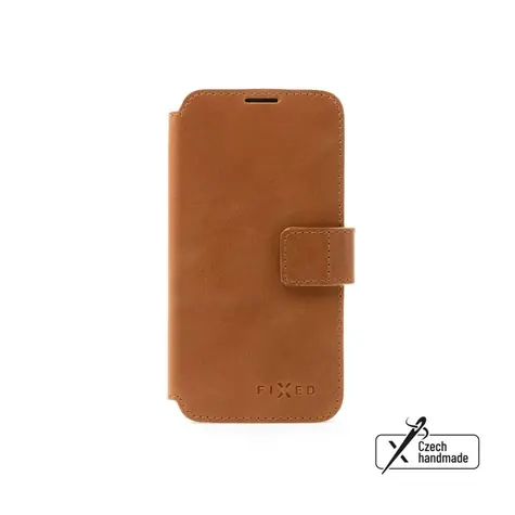 FIXED ProFit Kožené pouzdro typu kniha pro Samsung Galaxy A55 5G hnědá