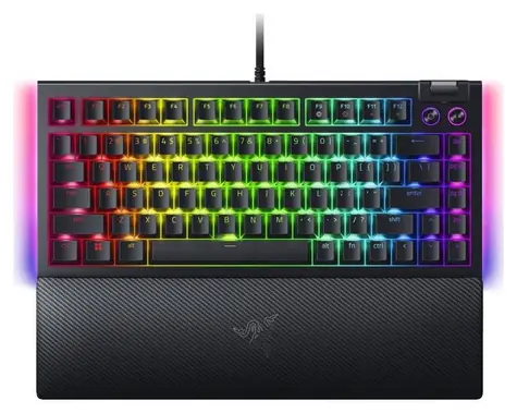 Razer BlackWidow V4 75% černá / Herní klávesnice / mechanická / Razer orange / RGB / USB-C / US Layout