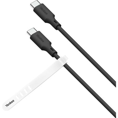 YENKEE YCU C115 BK SILIC Kabel USB-C (M) - USB-C (M) 1.5m černá / 60W