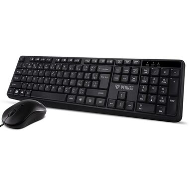 YENKEE YKM 1007CS Combo černá / Sada klávesnice + myš / USB / CZ Layout