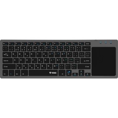 YENKEE YKB 5000CS WL šedá / Bezdrátová klávesnice s touchpadem / 2.4GHz / CZ Layout