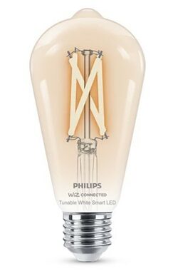 Philips Smart filament ST64 E27 7W / chytrá LED žárovka / 806 lm / 2700 - 6500 k / stmívatelná