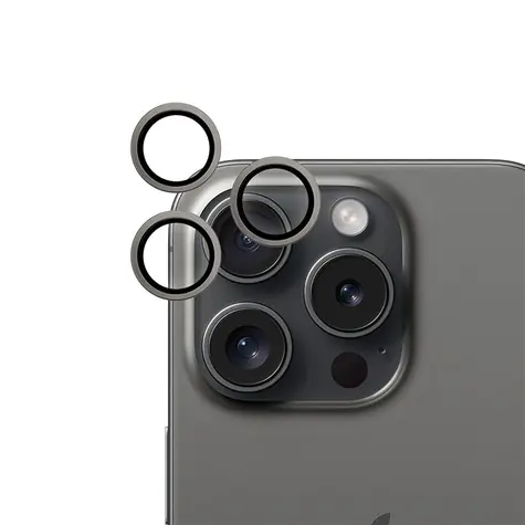 Epico ochranné sklo zadního fotoaparátu pro Apple  iPhone 15 Pro/15 Pro Max vesmírně černá