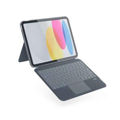 Epico Ochranný kryt s CZ klávesnicí pro Apple iPad 10.2" šedá