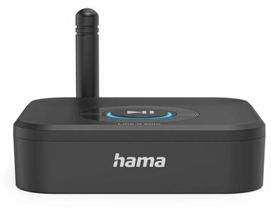 Hama Bluetooth audio adaptér Link.it solo černá / 50m dosah / Bluetooth 5.3 / MicroSD / 3.5mm jack 