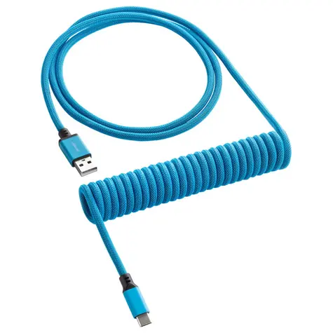 CableMod Classic Coiled Keyboard Cable USB-C - USB-A 1.5m Spectrum Blue / Kabel pro klávesnici