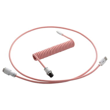 CableMod PRO Coiled Keyboard Cable USB-C - USB-A 1.5m Orangesicle / Kabel pro klávesnici