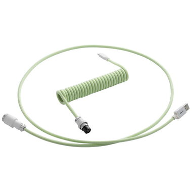 CableMod PRO Coiled Keyboard Cable USB-C - USB-A 1.5m Lime Sorbet / Kabel pro klávesnici