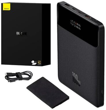 Baseus PPBL000201 Blade černá / Powerbanka / 20000mAh / 2x USB-A / 2x USB-C 