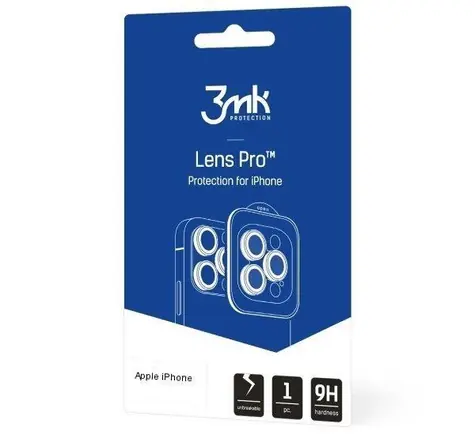 3mk Lens Pro ochrana kamery pro Apple iPhone 15 Pro Max Dark Gold