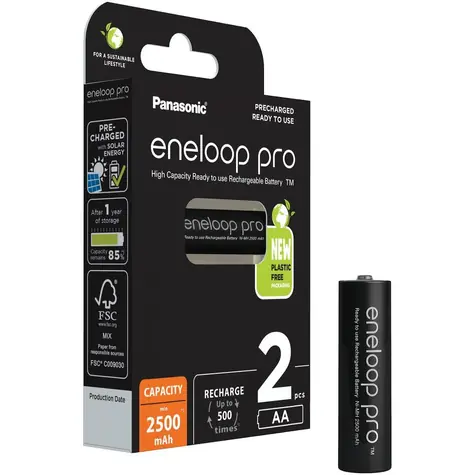 Panasonic Eneloop PRO AA tužkový akumulátor 2500 mAh nabíjecí / 2 ks v balení